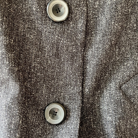 Style n Co Sz 16W Gray Stretch Collared Button Front Blazer Jacket Lined - Picture 6 of 9